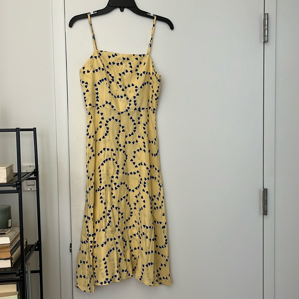 HVN Silk Midi Dress